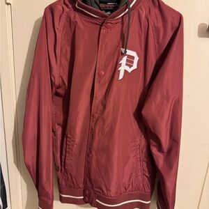 Men's Maroon Jacket with Logo